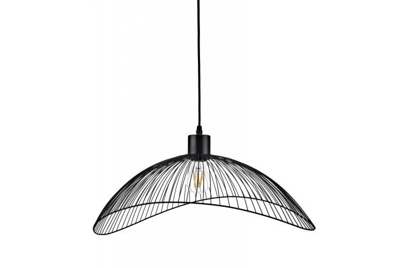 Η διακόσμηση Reto vintage μαύρο κρεμαστό φωτιστικό με διάμετρο 40 cm 4137