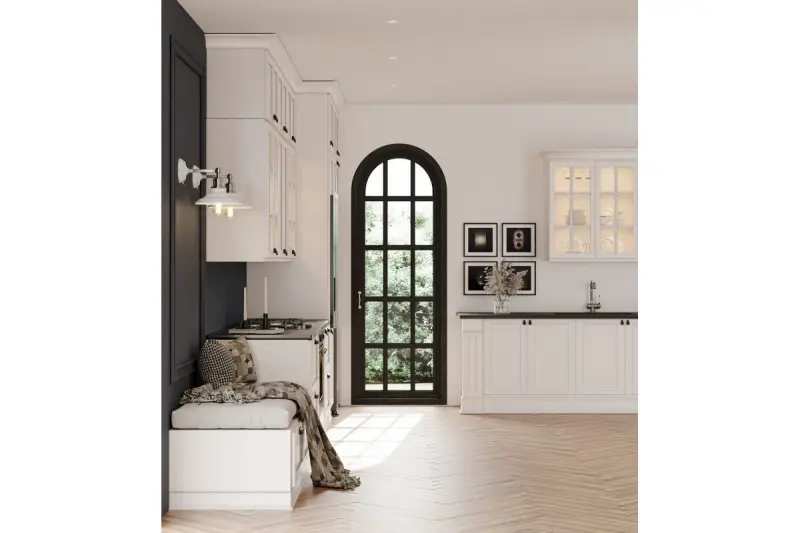 Οδηγία Loret ρυθμιζόμενο λευκό φωτιστικό τοίχου με διακόπτη, διάμετρος 20 εκ. 8267