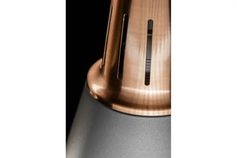 Διακόσμηση Gianni κομψό γκρι χάλκινο κρεμαστό φωτιστικό με διάμετρο 22 cm 8051