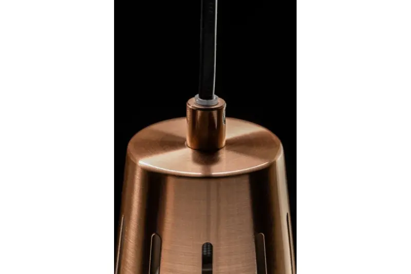 Διακόσμηση Gianni κομψό γκρι χάλκινο κρεμαστό φωτιστικό με διάμετρο 22 cm 8051