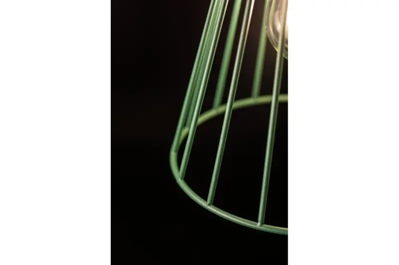 Διακοσμητικό Καλλιόπη μοντέρνο πράσινο κρεμαστό φωτιστικό 18 εκ. διάμετρος 8044