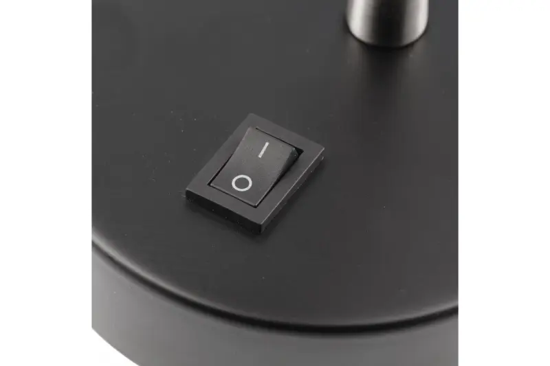 Decor Etore μαύρο φωτιστικό τοίχου με μεταλλικό βραχίονα διαμέτρου 11 cm 1860