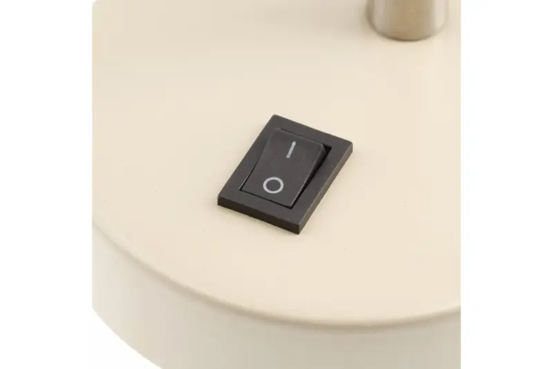 Decore Etore μπεζ απλίκα με μεταλλικό βραχίονα, διάμετρος 11 cm, 1907.