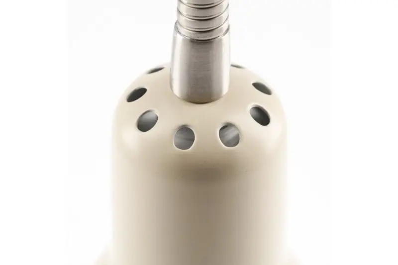 Decore Etore μπεζ απλίκα με μεταλλικό βραχίονα, διάμετρος 11 cm, 1907.