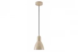 Decor Etore μπεζ κρεμαστό φωτιστικό με μαύρο καλώδιο 2089