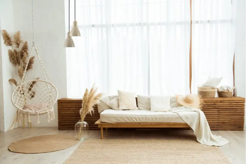 Decor Etore μπεζ κρεμαστό φωτιστικό με μαύρο καλώδιο 2089