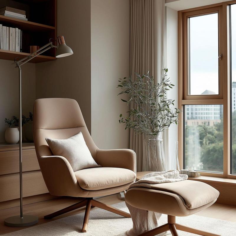 Διακόσμηση Artemia γκρι επιδαπέδια λάμπα με μακρύ μεταλλικό βραχίονα, διάμετρο 16,5 cm 2300.