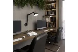 Διακοσμητικό Artemia μαύρο επιτοίχιο φωτιστικό με μεταλλικό βραχίονα και λευκό εσωτερικό, διάμετρος 16,5 cm 2270