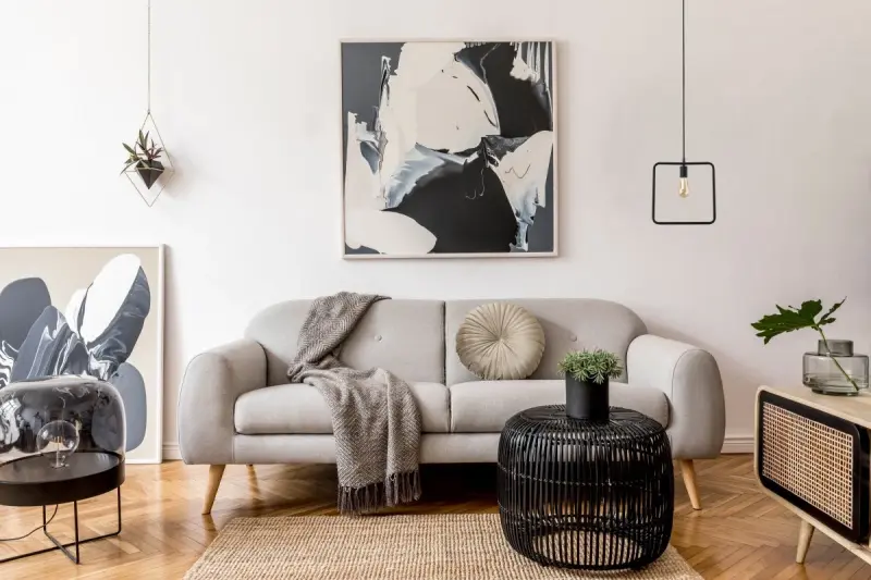 Διακόσμηση Lija μαύρο μονόφωτο τετράγωνο κρεμαστό φωτιστικό 2614