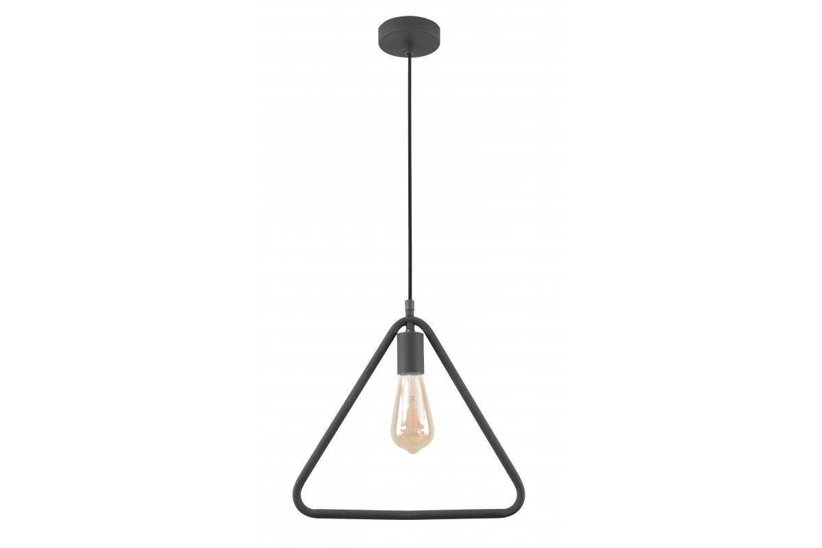 Decor Gija μαύρο μονόφωτο τριγωνικό κρεμαστό φωτιστικό 2621