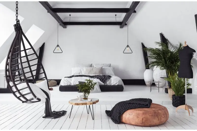 Decor Gija μαύρο μονόφωτο τριγωνικό κρεμαστό φωτιστικό 2621