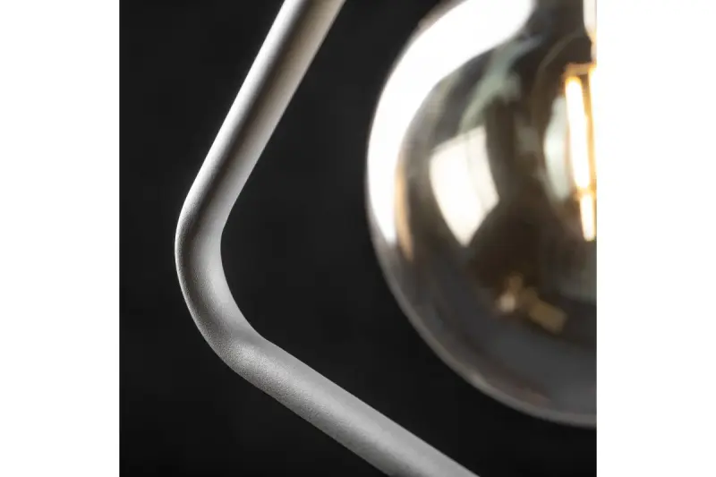 Διακόσμηση Gija γκρίζος μονόσημος τριγωνικός κρεμαστός φωτιστικός 2751