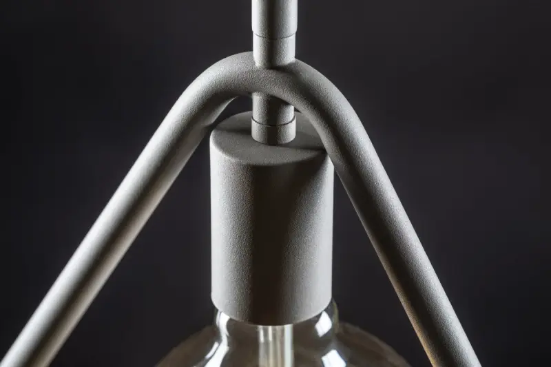 Διακόσμηση Gija γκρίζος μονόσημος τριγωνικός κρεμαστός φωτιστικός 2751