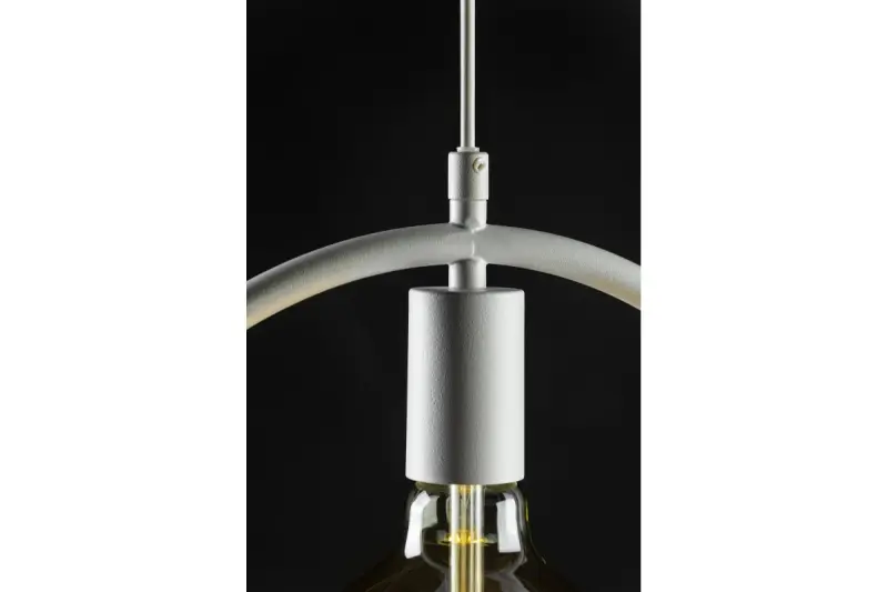 Διακόσμηση Fija λευκός στρογγυλός μονόφωτος κρεμαστός λαμπτήρας 2898