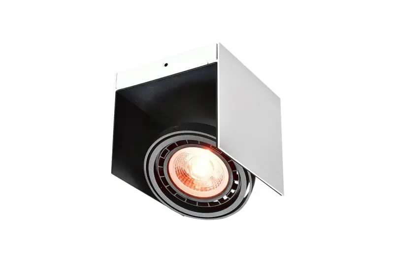 Διακοσμητικό Verso μαύρο λευκό οροφής με κινούμενη κεφαλή 1 πηγή φωτός 4236