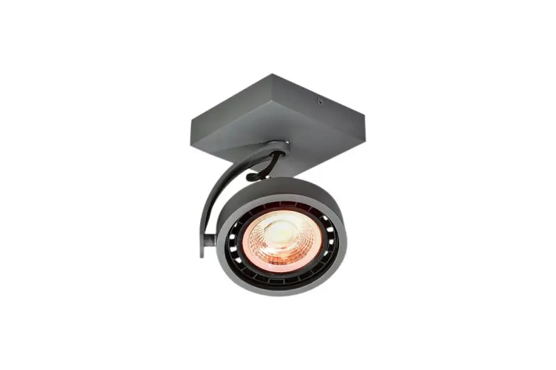 Dekor Wally πλαφονιέρα ή απλίκα σε ανθρακί με κινούμενη κεφαλή 1 πηγή φωτός 4281