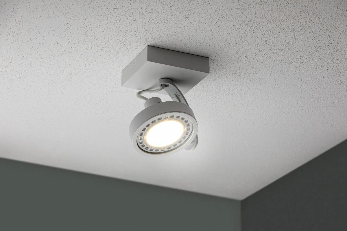 Decor Wally οροφής ή τοίχου λευκός με κινούμενη κεφαλή 1 πηγή φωτός 4342