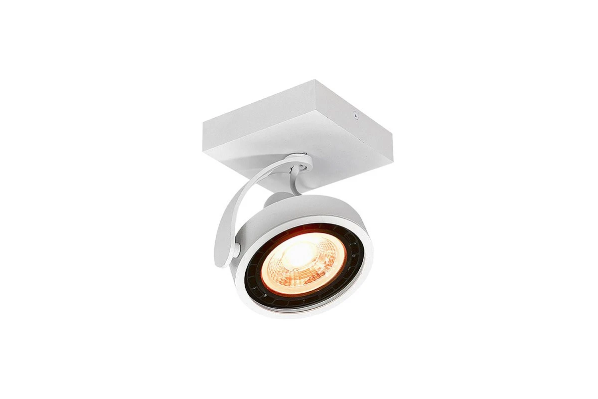 Decor Wally οροφής ή τοίχου λευκός με κινούμενη κεφαλή 1 πηγή φωτός 4342