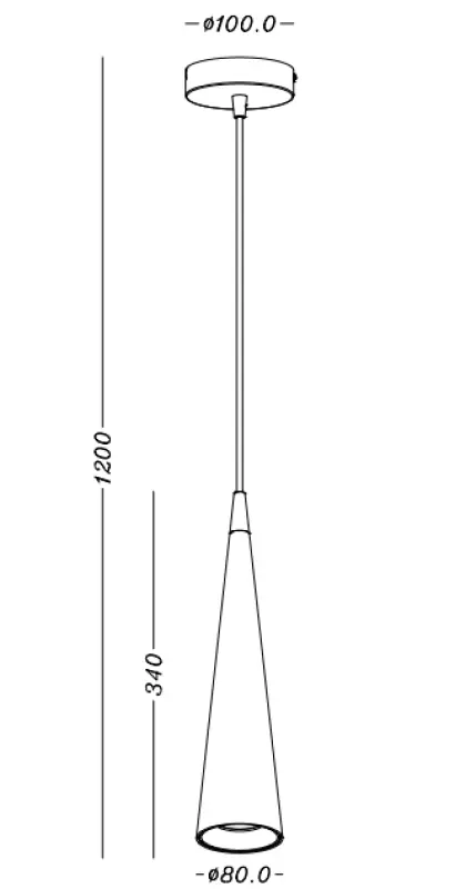 Διακοσμήστε το σπίτι με κωνικό αλουμινένιο λευκό κρεμαστό φωτιστικό 4397