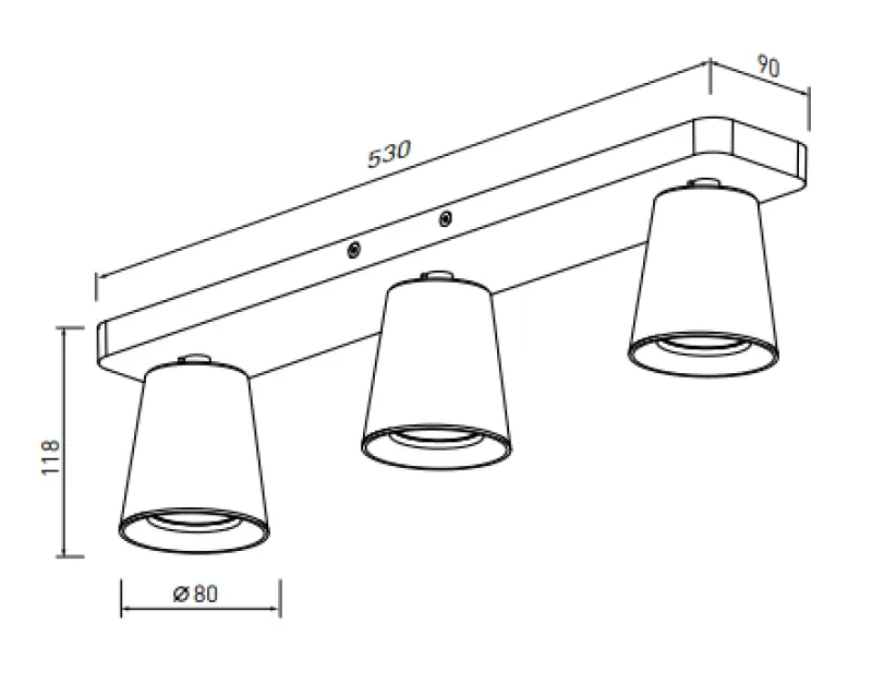 Διακοσμητικός Elli μοντέρνος λευκός φωτιστικός οροφής με 3 πηγές φωτός 4502