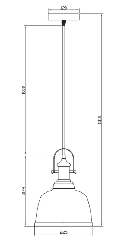 Διακοσμητικό Muscari II μαύρο κρεμαστό φωτιστικό με καπάκι σε μεταλλική υφή σε χάλκινη απόχρωση και μαύρη βάση λαμπτήρα 3930