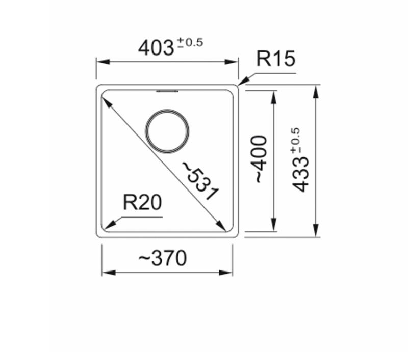 Φράνκε Μάρις MRG 210-37 Fragranite oyster νεροχύτης επίπεδης εγκατάστασης