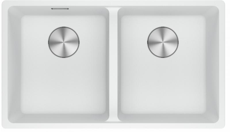 Franke Maris MRG 220-35-35 Fragranite Polar white διπλός νεροχύτης επίπεδης εγκατάστασης