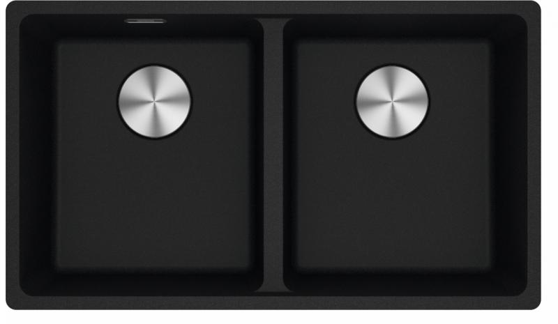Franke Maris MRG 220-35-35 Fragranite Onyx διπλό νεροχύτη επίπεδης εγκατάστασης