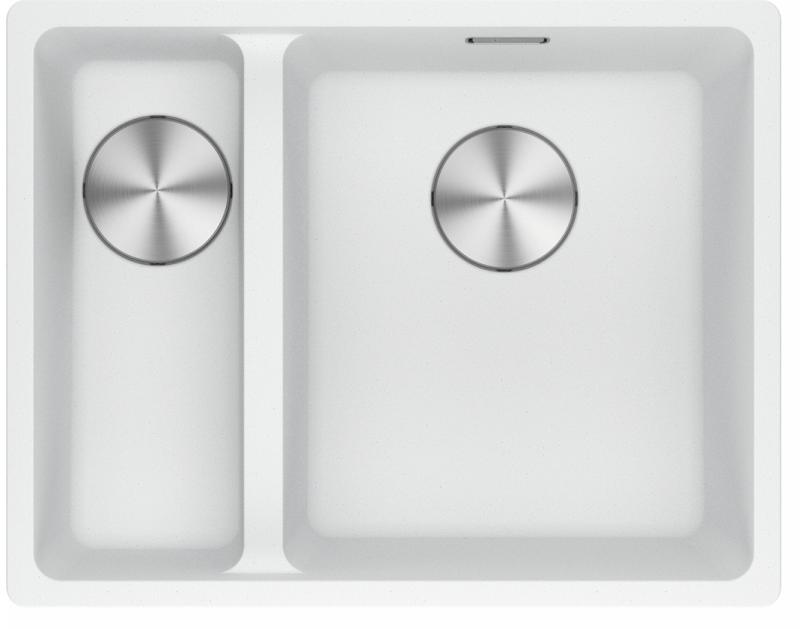 Φράνκε Maris MRG 260-34-15 Fragranite Πολικό λευκός νεροχύτης Λεκάνη Δεξιά επίπεδη εντοιχισμένη.