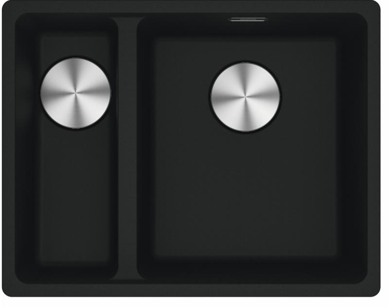 Φράνκε Μάρις MRG 160-34-15 Fragranite Ματ μαύρο νεροχύτης Δεξιός εντοιχισμένος