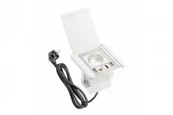 Indux Flip ματ λευκό εντοιχισμένο Πρίζα με 2xUSB A, 1xRJ45 και σύνδεση HDMI 1208957919