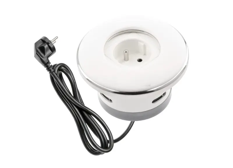 Indux Cover εντοιχιζόμενο ματ λευκό Πρίζα με κλειδώνον καπάκι 1208957925