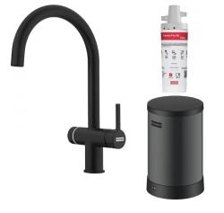 Φράνκε Maris water hub 4L λέβητας 3-1 με ηλεκτρονική βρύση ζεστού νερού Touch, μαύρο ματ 160.0702.518.