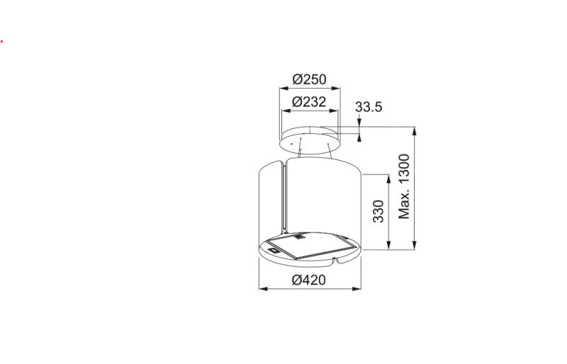 Φράνκε Smart Suspended νησίδα λευκό ματ απορροφητήρας 42cm 345.0654.932