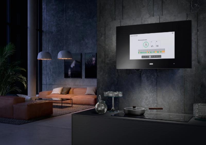 Φράνκε AQ Sense επιτοίχιο μοντέλο μαύρου απορροφητήρα 80εκ 330.0657.269