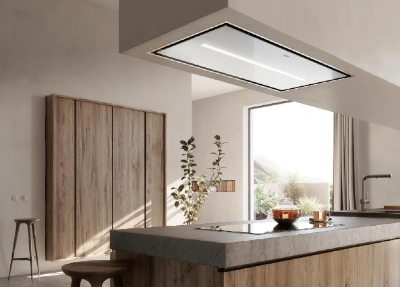 Φράνκε Μύθος Air Hub D μονάδα οροφής λευκός γυάλινος απορροφητήρας 120εκ 350.0679.885