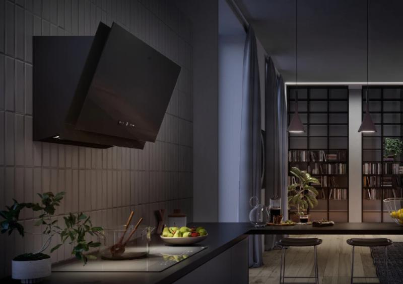 Φράνκε Maris 2.0 Pro κάθετος μαύρος γυάλινος απορροφητήρας 90εκ 330.0682.357