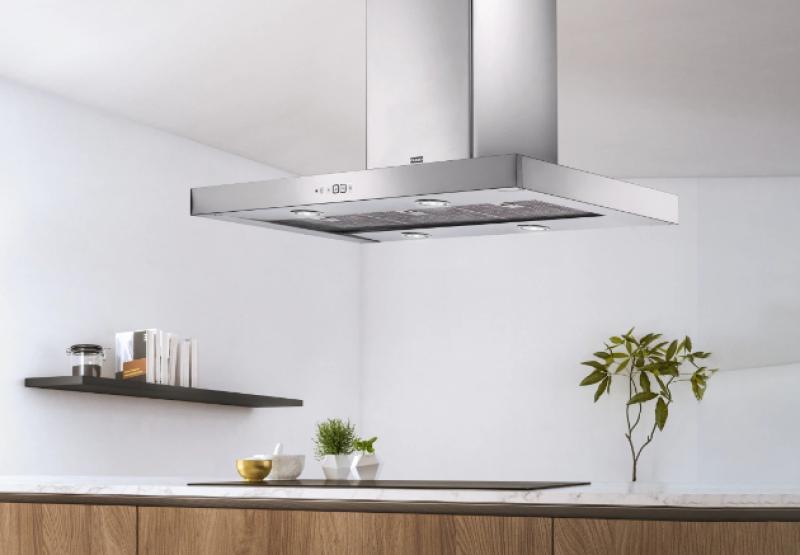 Φράνκε Μύθος Tale νησίδα απορροφητήρας από ανοξείδωτο ατσάλι 90cm 325.0552.774