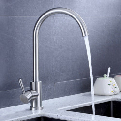 Ausmann Inox Round μπαταρία κουζίνας με περιστρεφόμενο στόμιο, εξ' ολοκλήρου από ανοξείδωτο ατσάλι 1208958308