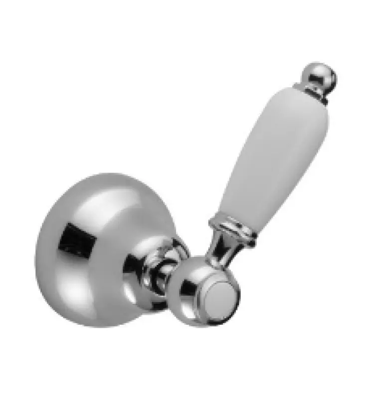 PB κλασική Εντοιχισμένη Αναμεικτική Βρύση 3-δρόμων με λευκή λαβή Ανοξείδωτο Ατσάλι 1208958349