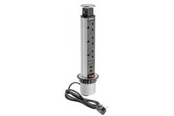 Καλώδιο επέκτασης για επιτραπέζιο υπολογιστή 60 mm, 3x πρίζα ΗΒ, 2xUSB 2,1A 5V (ασημί) ΑΓΓΛΙΚΗ ΕΚΔΟΣΗ 1208958629