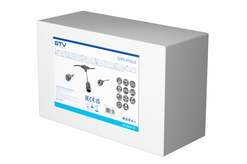 Διακόσμηση Κήπου Γιρλάντα 10m AC220-240V 50-60Hz 10xE27 2x0 75mm 1208958646