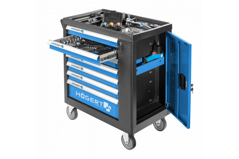 Εργαλειοθήκη Hoegert με 7 συρτάρια και πλευρική πόρτα. 1208962009