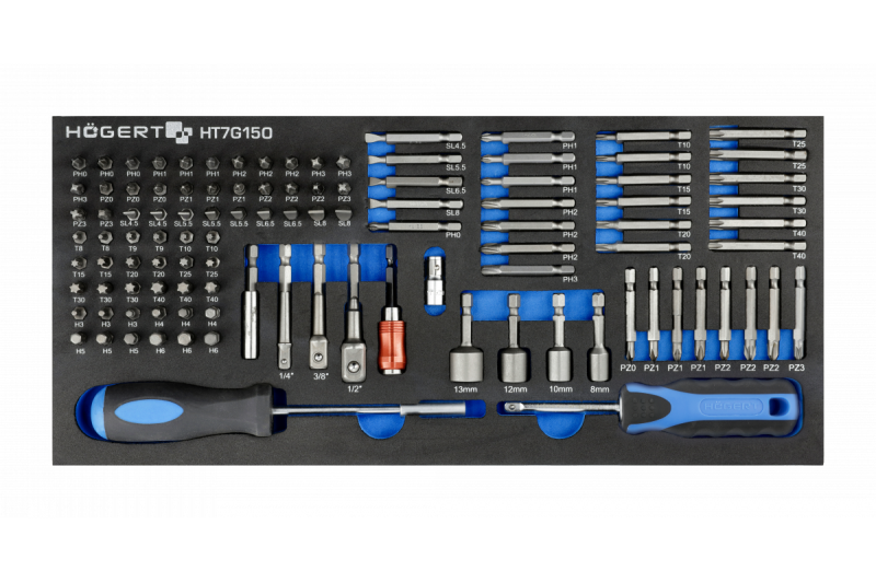 Ηoegert ντουλαπάκι εργαλείων 7 συρταριών με πλευρική πόρτα με αξεσουάρ 544 τεμάχια. 1208962010