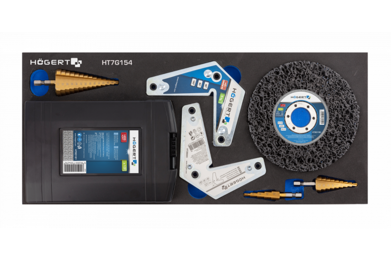 Ηoegert ντουλαπάκι εργαλείων 7 συρταριών με πλευρική πόρτα με αξεσουάρ 544 τεμάχια. 1208962010