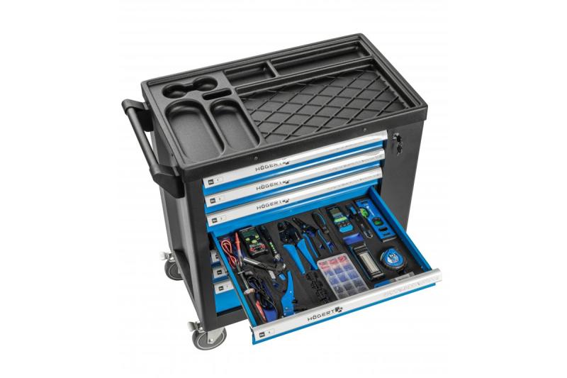 Ηoegert ντουλαπάκι εργαλείων 7 συρταριών με πλευρική πόρτα με αξεσουάρ 544 τεμάχια. 1208962010