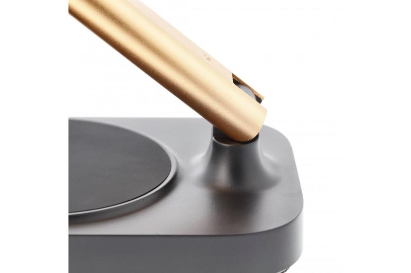 Bureau Lamp Bressi 8W 450lm AC220-240V 3-CCT Ασύρματη Φόρτιση USB PF>0.5 RA>80 Μαύρο / Χρυσό 1208962479