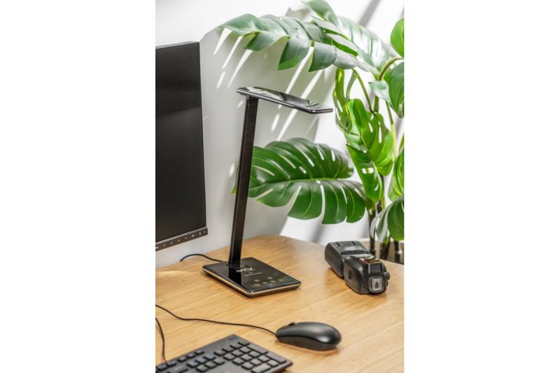 Διακοσμητική Επιτραπέζια Λάμπα Tritton 6W 340lm AC220-240V 4-CCT Ασύρματη Φόρτιση USB PF>0,5 RA>80 μαύρο 1208962518