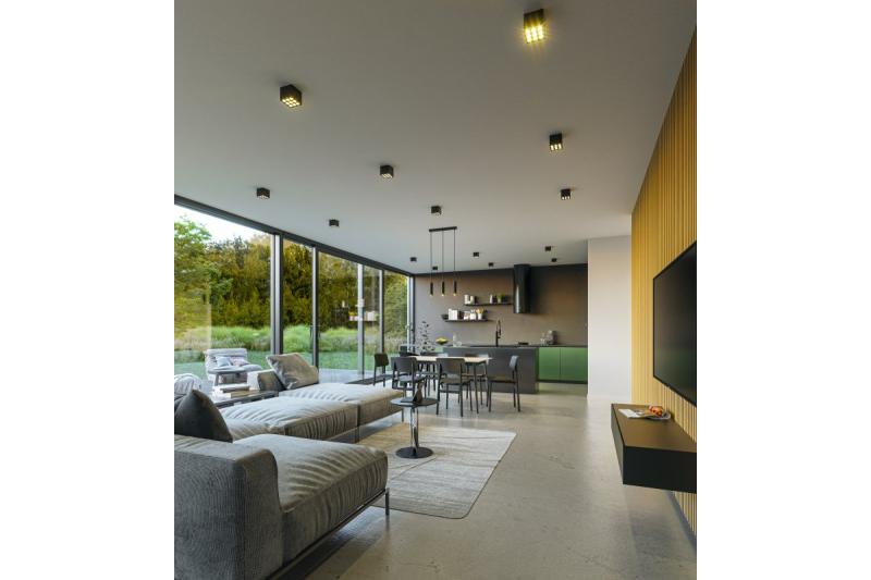 Διακοσμητικό LED φωτιστικό ARTEMIDA 20W 1920lm AC220-240V 50/60 Hz PF>0,9 Ra≥80 IP20 IK08 4000K 38° τετράγωνο μαύρο. 1208962642