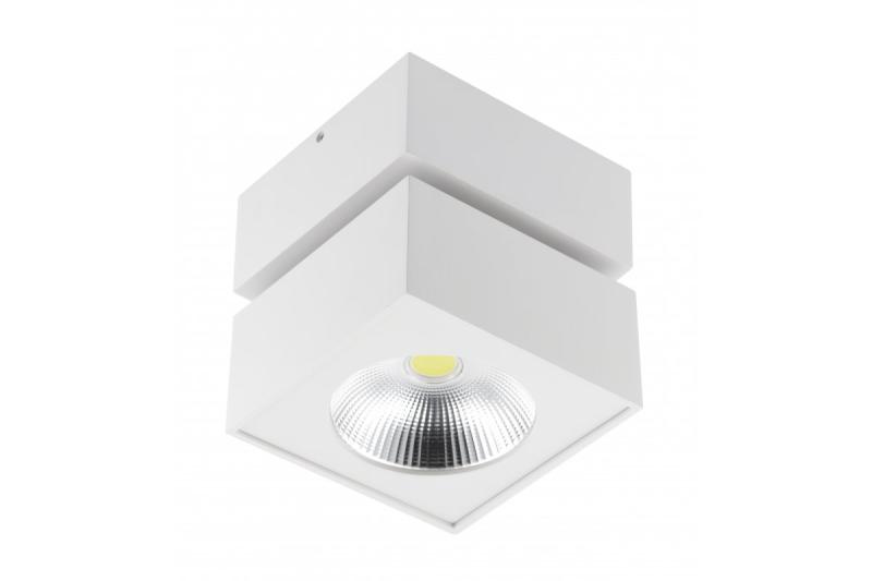 Διακοσμητικό Φωτιστικό LED ΛΕΥΚΟ 15W 1500lm AC220-240V 50/60 Hz PF> 0.5 Ra≥80 IP20 IK06.36° 4000K τετράγωνο λευκό. 1208962665
